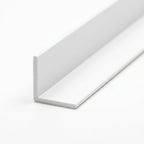 White 19mm PVC Plastic Angle - Pack of 10, 1m Each