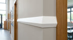 White 19mm PVC Plastic Angle - Pack of 10, 1m Each