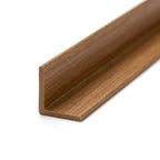 Teak 16mm PVC Plastic Angle - Pack of 12, 2.44m Each