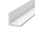 White 16mm Plastic Angle - Pack of 10, 1m Lengths
