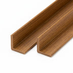 Teak PVC Angle Trim - 12.5mm x 12 x 2.44m Lengths