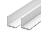 White 12.5mm PVC Plastic Angle - Pack of 10, 3m Each
