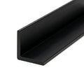Black PVC Angle Trim - 6mm x 12 x 2.44m Lengths for Corner Protection