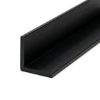Black PVC Angle Trim - 6mm x 12 x 2.44m Lengths for Corner Protection