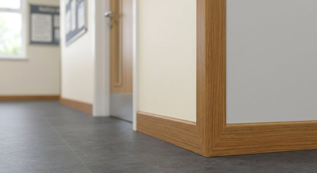 Teak PVC Corner Trim - 6mm x 12 x 2.44m Lengths