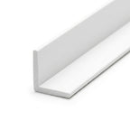 White PVC Corner Trim - 6mm x 12 x 2.44m Lengths