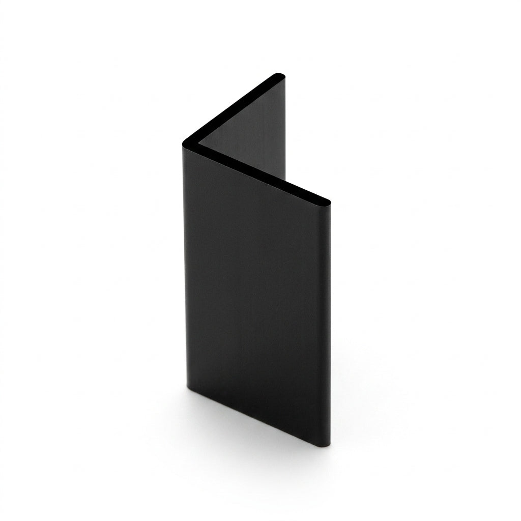 Black 9mm PVC Angle Trim - Pack of 10, Each 3m Length