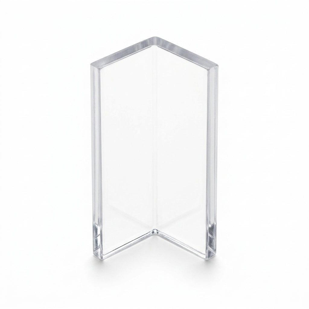 Clear Plastic Angle 9mm - Pack of 20, 1m Each