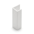 White Equal Plastic Angle - 9mm x 20 x 1m Lengths
