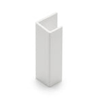 White 9mm PVC Plastic Angle - Pack of 10, 3m Each