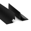 Black Plastic Scotia Moulding - 25mm, Pack of 12, 2.44m Each