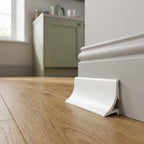Plastic Scotia Moulding White 12.5mm - Pack of 12, 2.44m Each