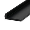 Lipped Edging Strip Black - 19mm, Pack of 12, 2.44m Each