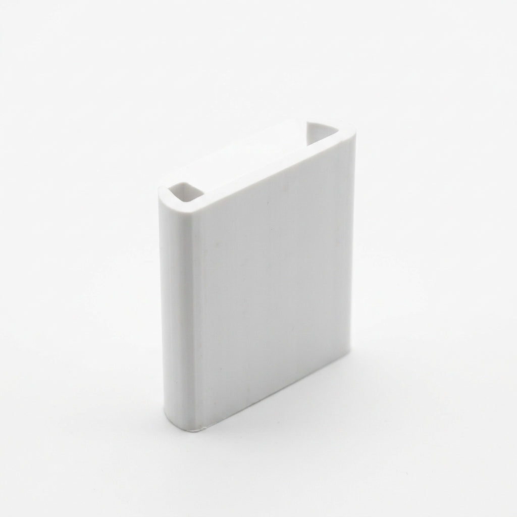 White Plastic Edging Strip - 12 x 2.44m Lengths, 12.5mm Thickness