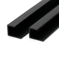 3mm Plastic J Section Vanilla - Pack of 12, 2.54m Each