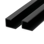 3mm Plastic J Section Vanilla - Pack of 12, 2.54m Each
