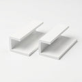 3mm Plastic J Section White - Pack of 12, 2.54m Each