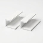 3mm Plastic J Section White - Pack of 12, 2.54m Each
