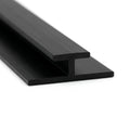 3mm Plastic Butt Joint Black - Pack of 12, 2.54m Each