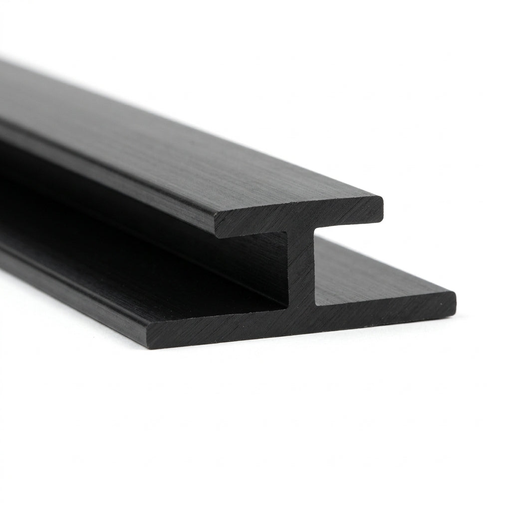 3mm Plastic Butt Joint Vanilla - Pack of 12, 2.54m Each