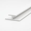 3mm Plastic Butt Joint White - Pack of 12, 2.54m Each
