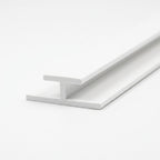 3mm Plastic Butt Joint White - Pack of 12, 2.54m Each