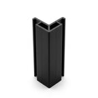 3mm External Plastic Corner Black - Pack of 12, 2.54m Each