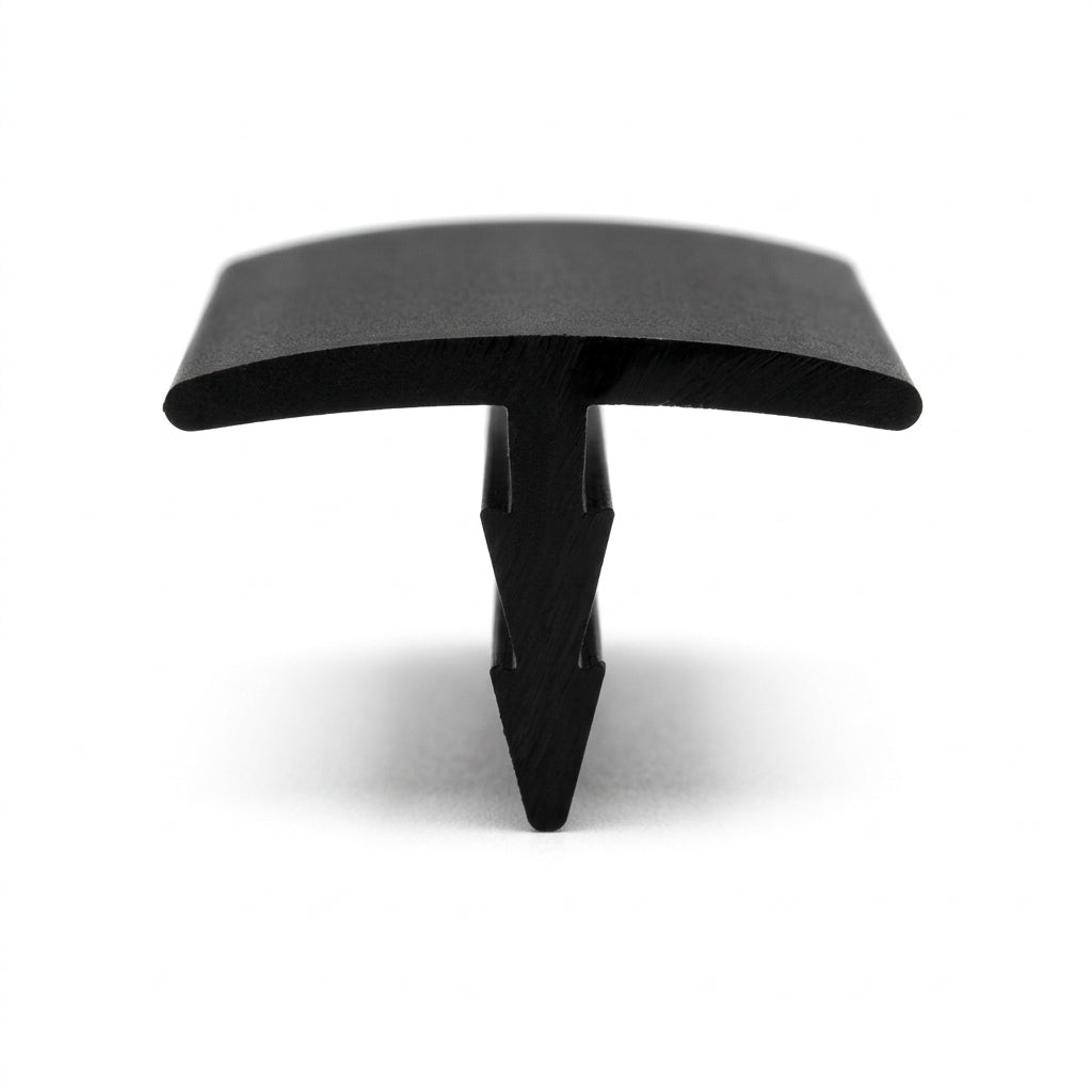 19mm Barb Plastic T Section Black - Pack of 12, 2.44m Each