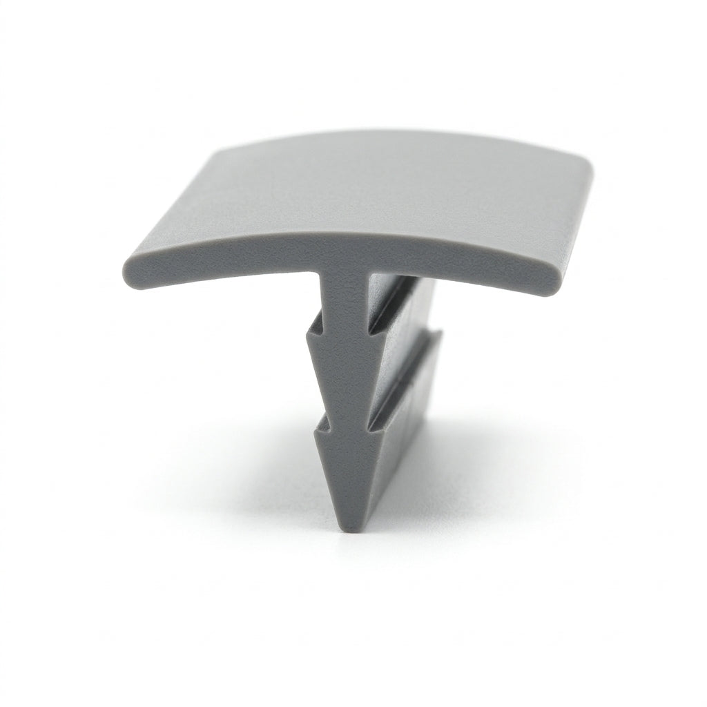 19mm Barb Plastic T Section Light Grey - Pack of 12, 2.44m Each
