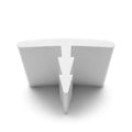 19mm Barb Plastic T Section White - Pack of 12, 2.44m Each