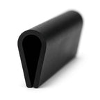 Black Plastic Binding Bar - 4mm Round Profile, 12 x 2.44m Lengths