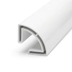 Plastic Decorative Quadrant Moulding White 12.5mm - 12 x 2.44m Lengths
