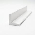 White PVC Angle Profile - 12.5mm x 10 x 3m Lengths for Corner Protection