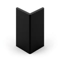 Black PVC Angle 25mm - Pack of 10, 3m Each for Heavy Duty Use