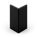 Black PVC Angle 25mm - Pack of 10, 3m Each for Heavy Duty Use