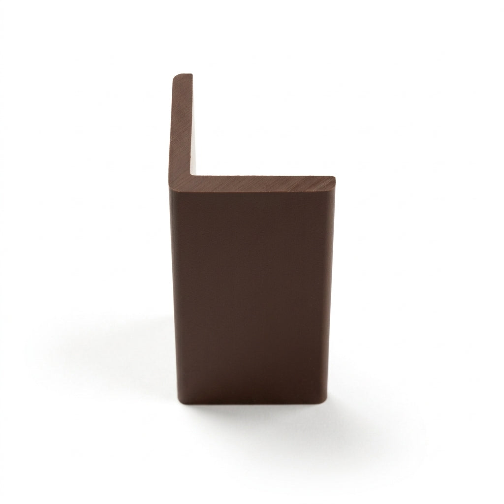 25mm Heavy Duty PVC Plastic Angle Nut Brown - 10 x 3m Lengths