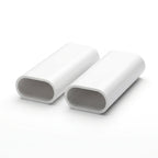 Oval PVC Conduit White - Pack of 12, 25mm x 2.44m Lengths