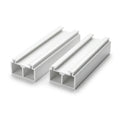 White 6mm Plastic Double Track Top Rail - 12 x 2.44m Lengths