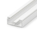 Double Track T Centre Leg Plastic Channel - 6mm White - 12 x 2.44m Lengths