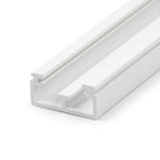 Double Track T Centre Leg Plastic Channel - 6mm White - 12 x 2.44m Lengths