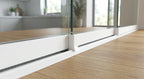 Double Track T Centre Leg Plastic Channel - 6mm White - 12 x 2.44m Lengths