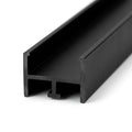 Black Rigid PVC Sliding Track - 19mm Wide, 6 x 2.44m Lengths