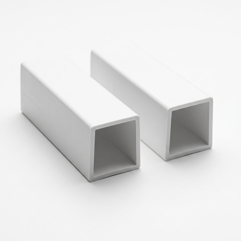 16mm Plastic C Section White - Pack of 12, 2.44m Each