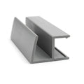 16mm Plastic L Section Light Grey - Pack of 12, 2.44m Each