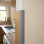 16mm Plastic L Section Light Grey - Pack of 12, 2.44m Each