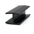 16mm Plastic Unequal H Section Black - Pack of 12, 2.44m Each