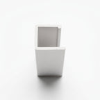 10mm Plastic J Section Capping White - Pack of 12, 2.54m Each