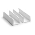 12.5mm Plastic Clip On Edging White - Pack of 12, 2.44m Each