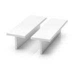 19mm Plastic T Section Vanilla - Pack of 12, 2.44m Each