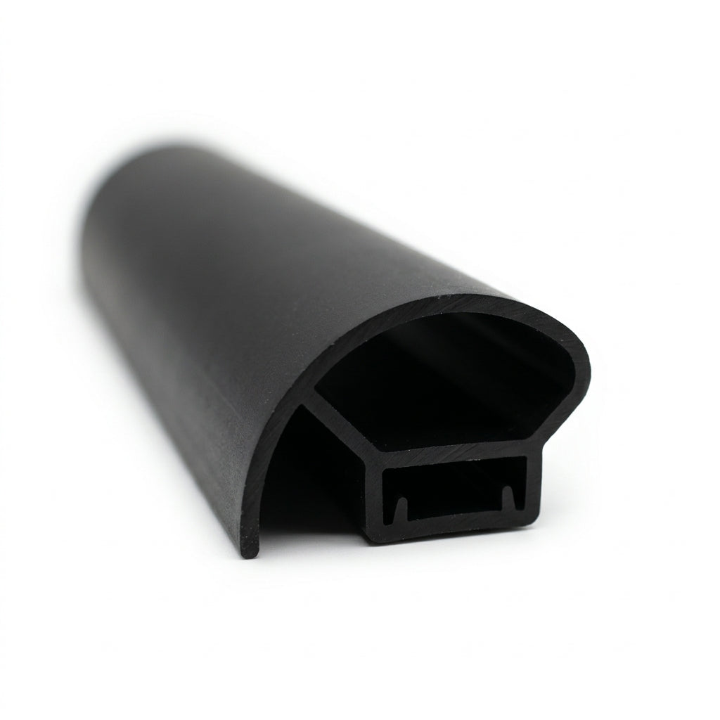 19mm Round Plastic Corner Black - Pack of 5, 3m Each